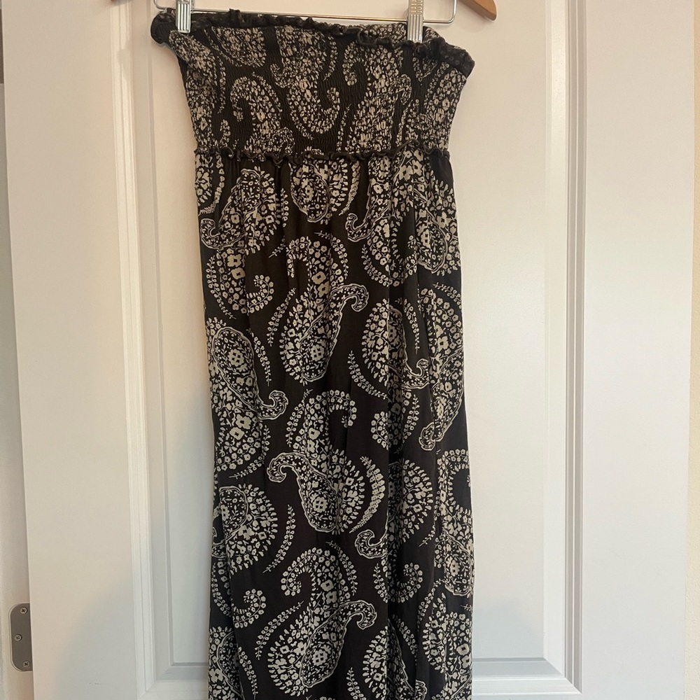 GAP Brown & Cream Paisley Maxi Dress